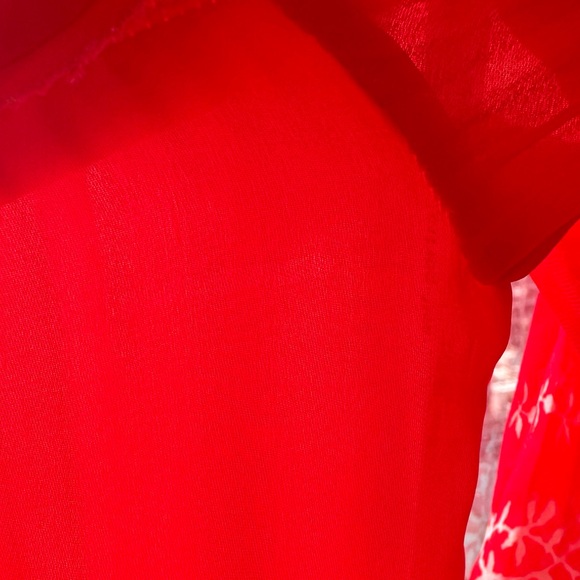 🆕 SELF PORTRAIT 🧿 NWOT Red Flower Spell Pleated Maxi Dress - CUT TAGS -Size 0 - Picture 13 of 16